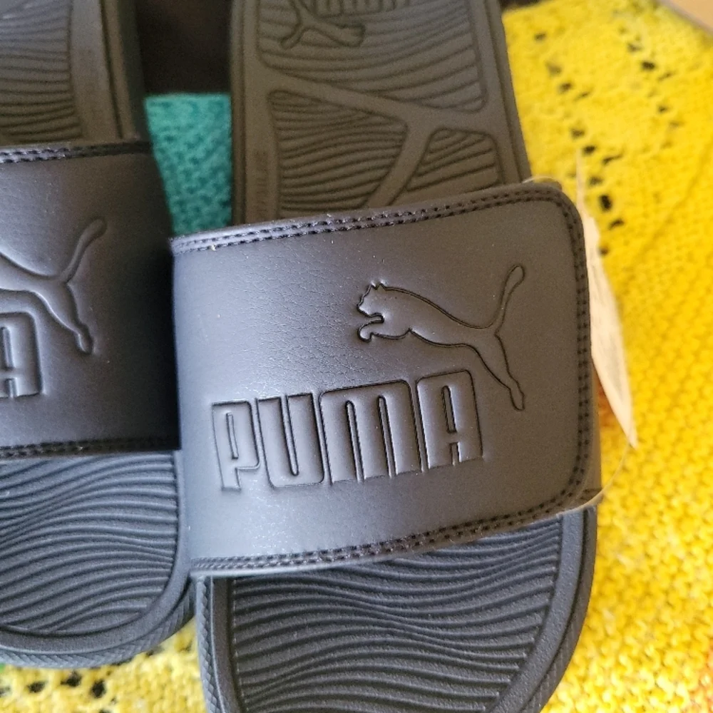 COPY - Puma Black Slide Sandals - Picture 6 of 6